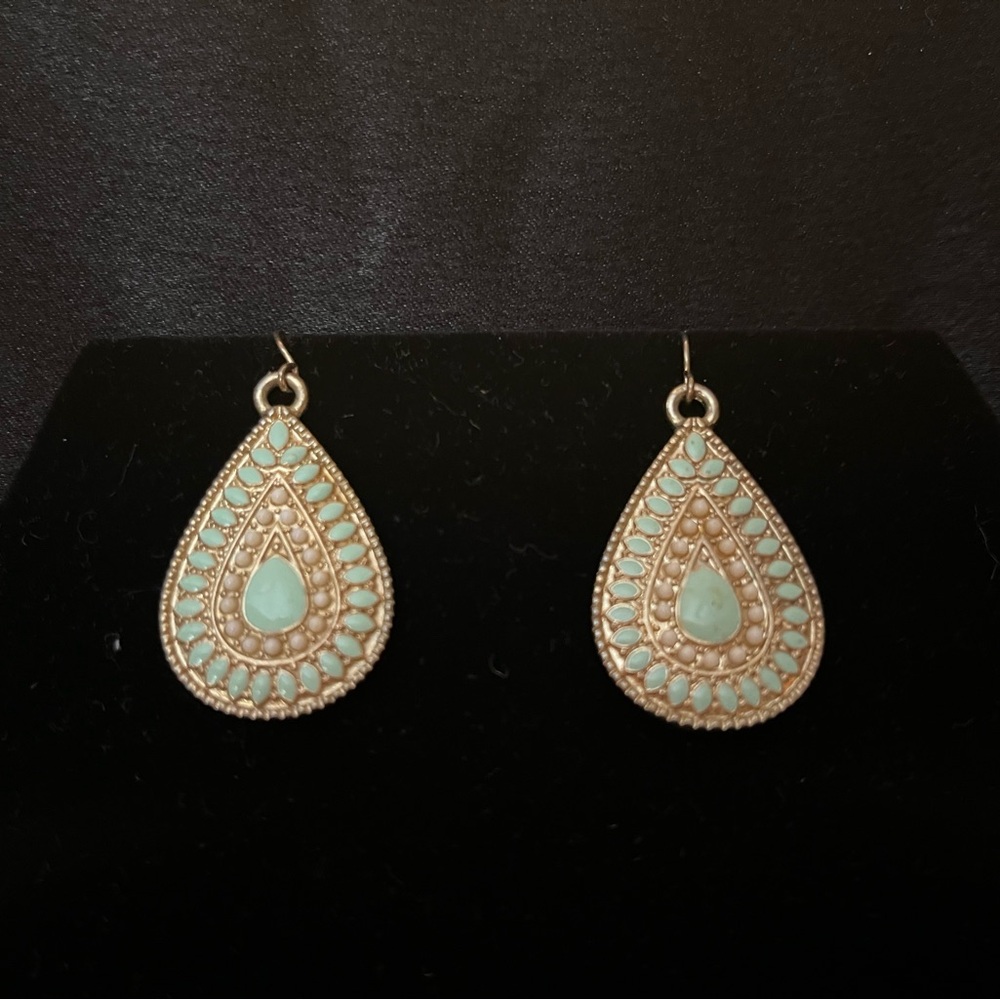 Teardrop Filigree Earrings